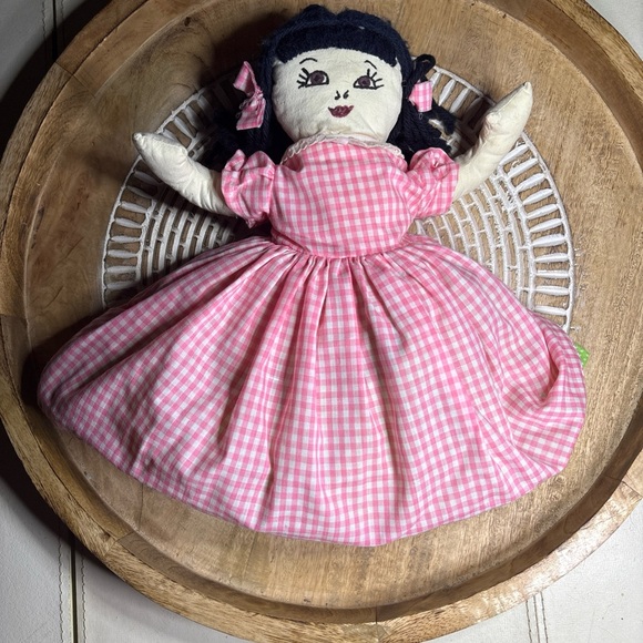 Topsy Turvey blond and brunette Vintage Rag Doll - Picture 2 of 13